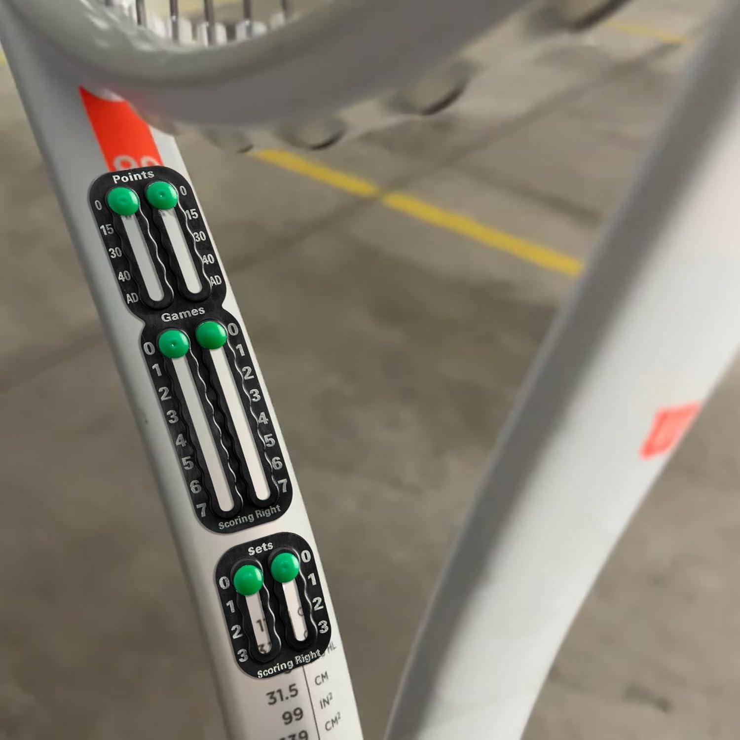 Marcador de Puntuación de Tenis RunNico 2 Pcs Ligero Adhesivo