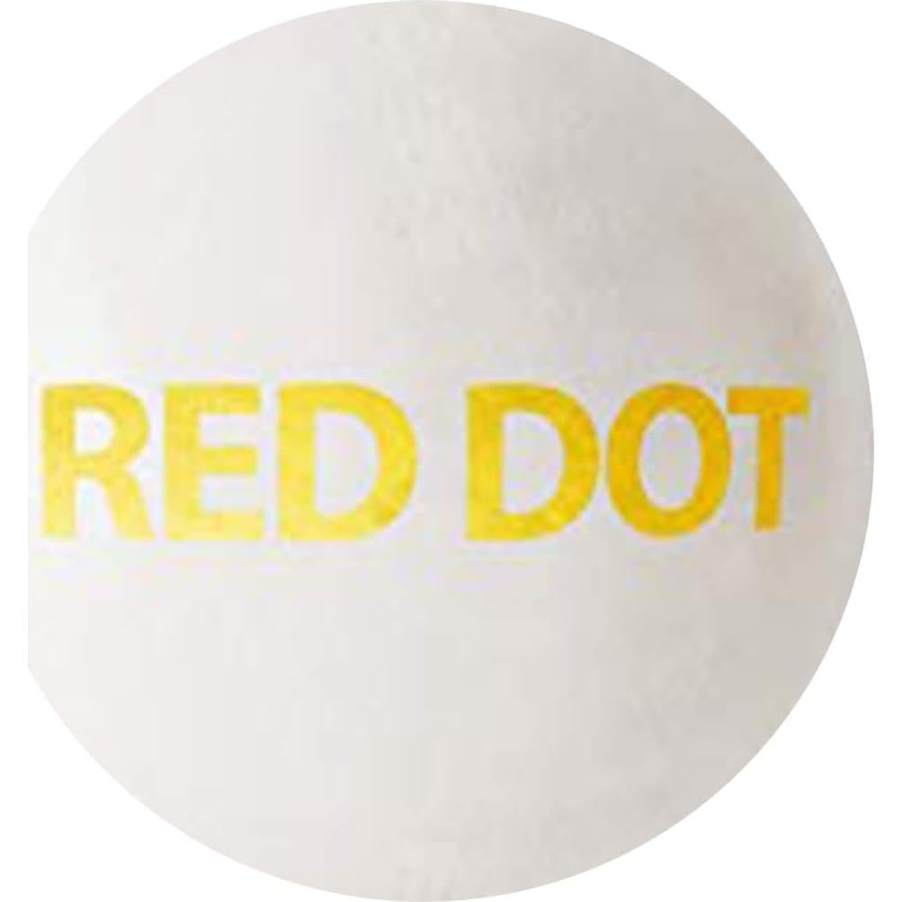Pelota de Cricket DSC Red Dot de Cuero Estándar Blanca