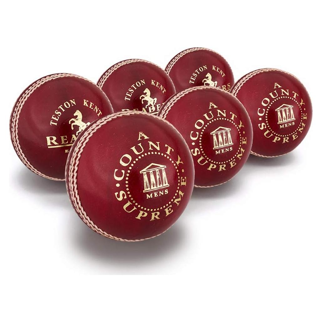 Pelotas de Cricket Readers County Supreme 'A' Jóvenes 135g Roja