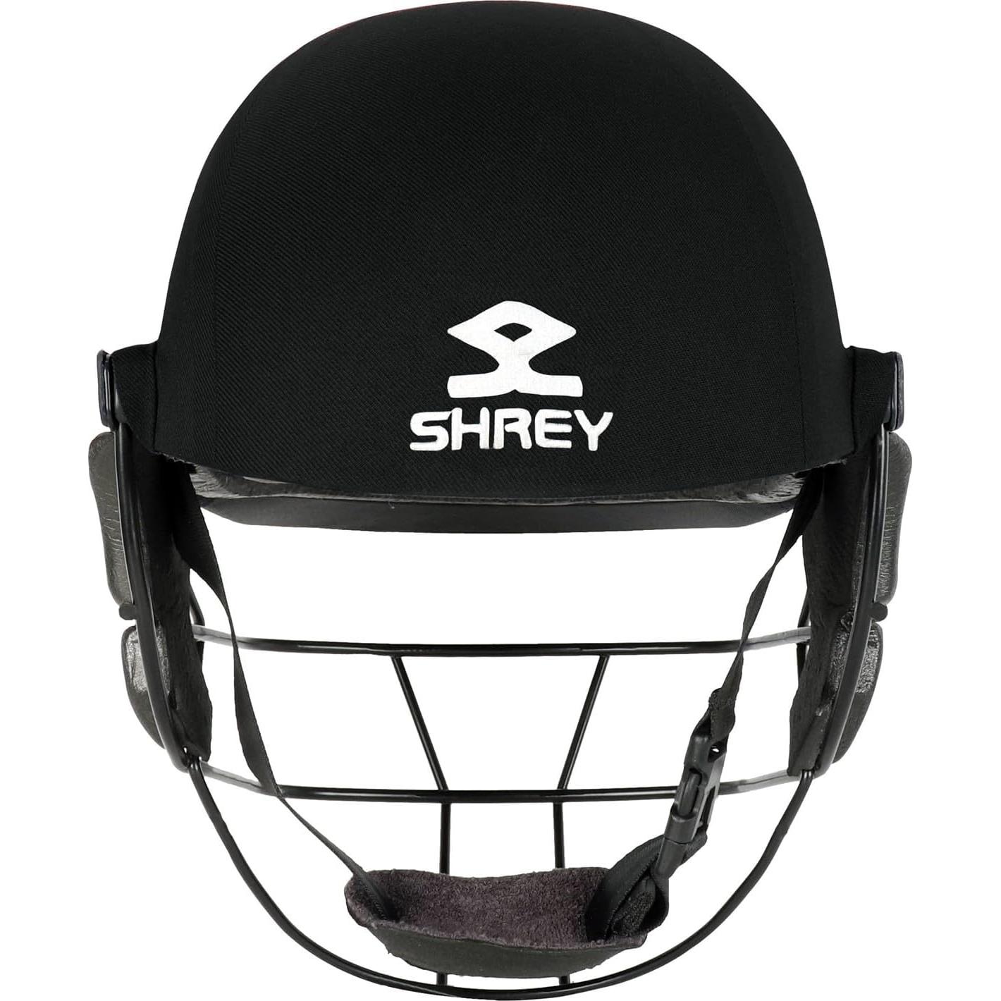 Casco de Cricket Shrey Armor Pro Guard Mediano Negro