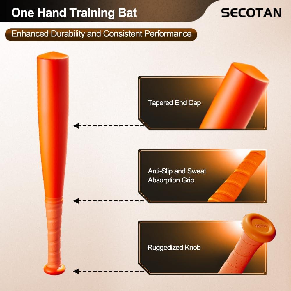 Bate de béisbol SECOTAN de entrenamiento de aluminio 43 cm