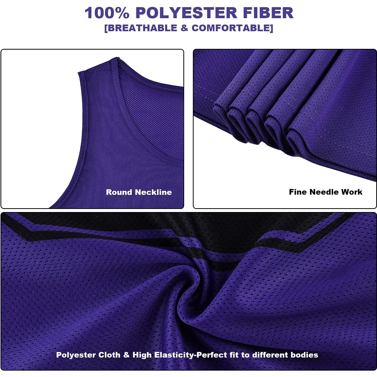 Juego de 12 Chalecos Numerados de Fútbol RE-HUO con Bolsa