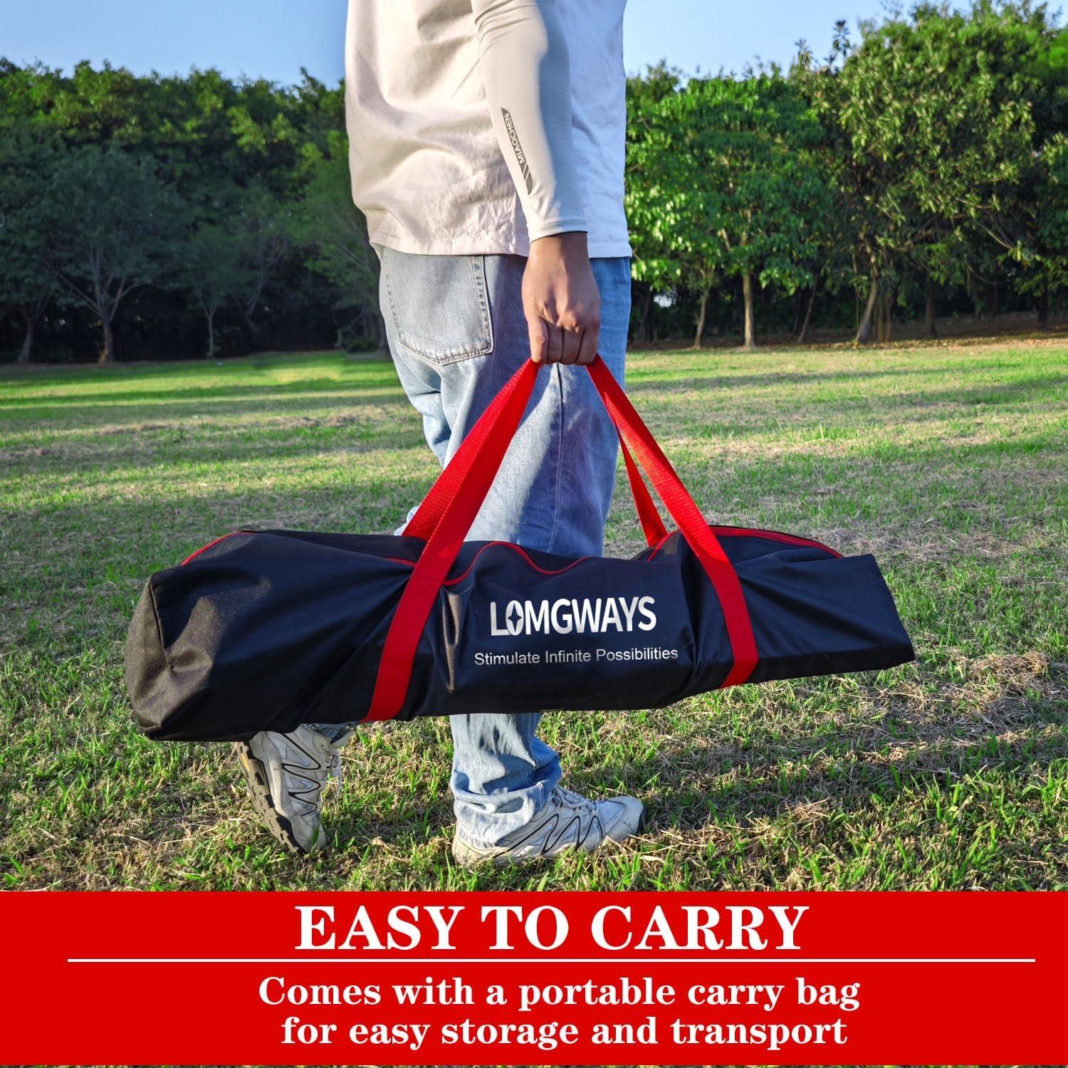 Pantalla de Lanzamiento Portátil LOMGWAYS 4x7ft para Béisbol y Softbol