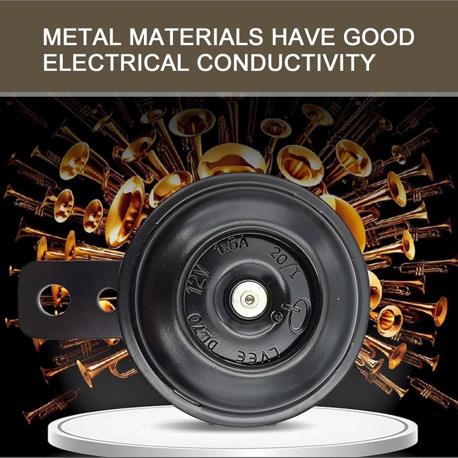 Silbato de Caracol Yumfugu 12V Universal Negro 125dB