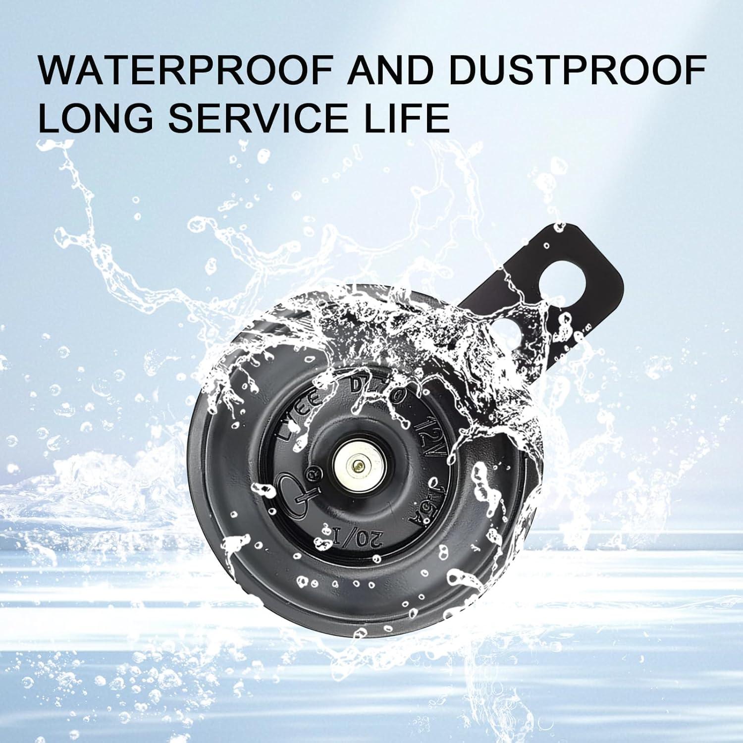 Silbato de Caracol Yumfugu 12V Universal Negro 125dB