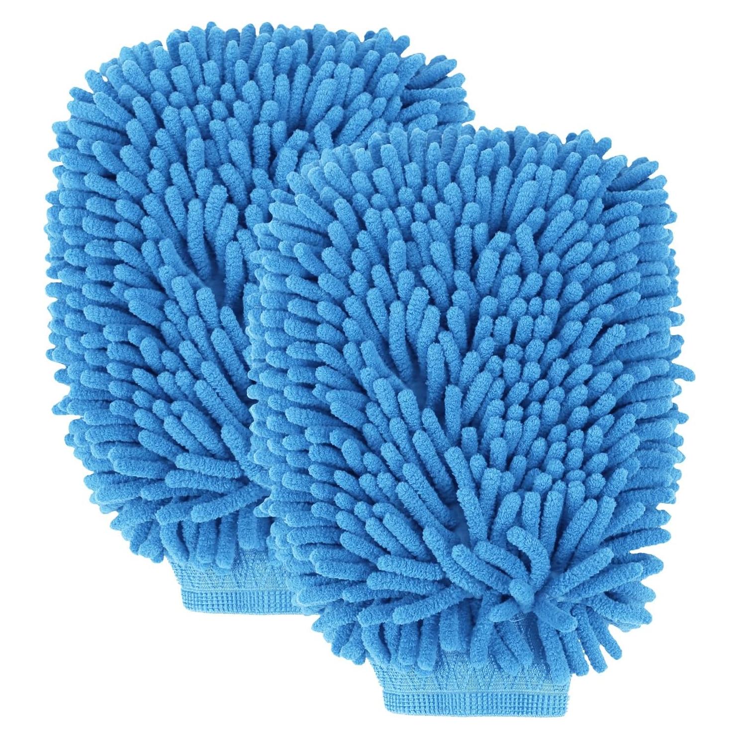 Mitón de Lavado de Autos Wuyaoyao 2 Piezas Microfibra 25.7x18.1cm