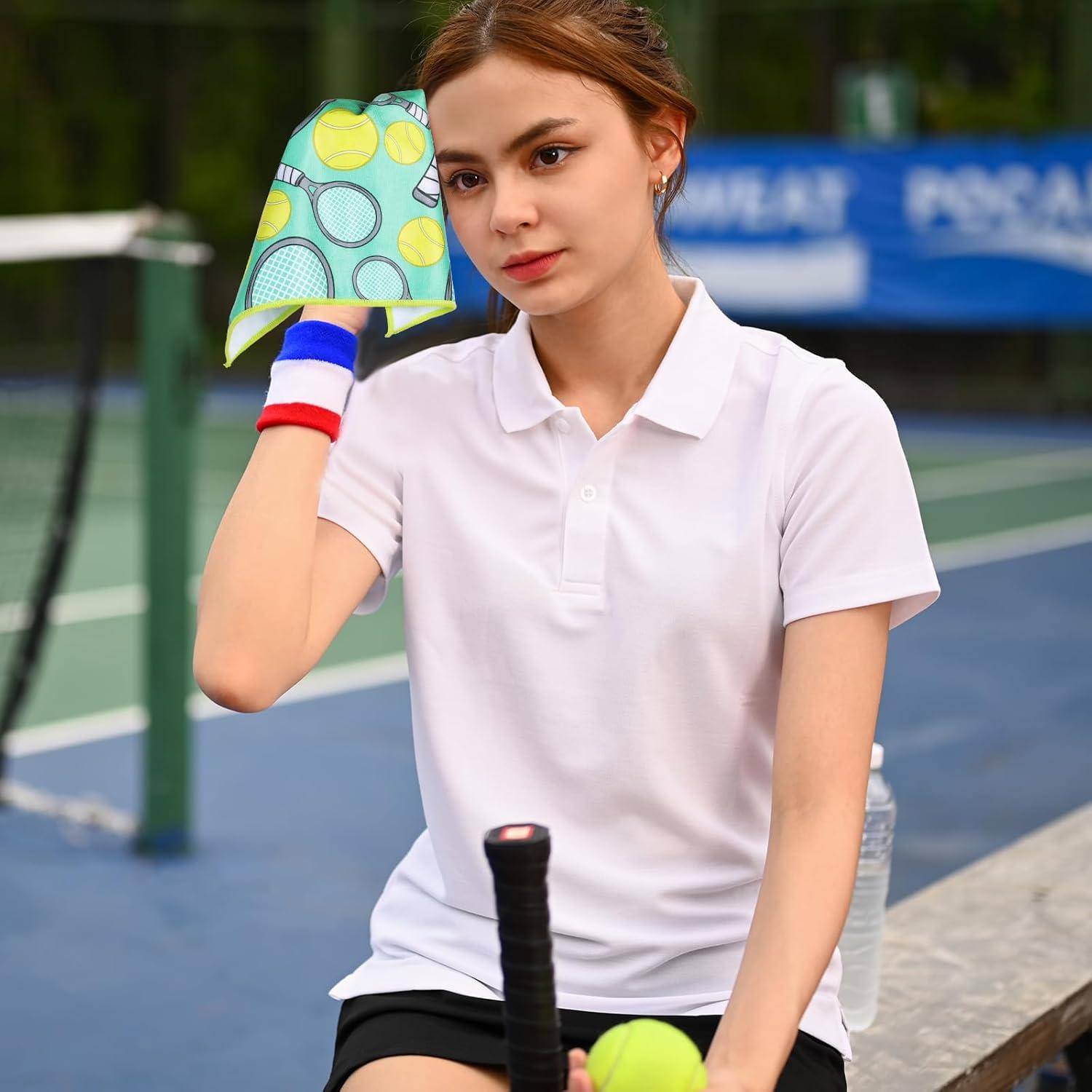 6 Toallas de Tenis Wutfuooo 38x42 cm Multicolor Absorbentes