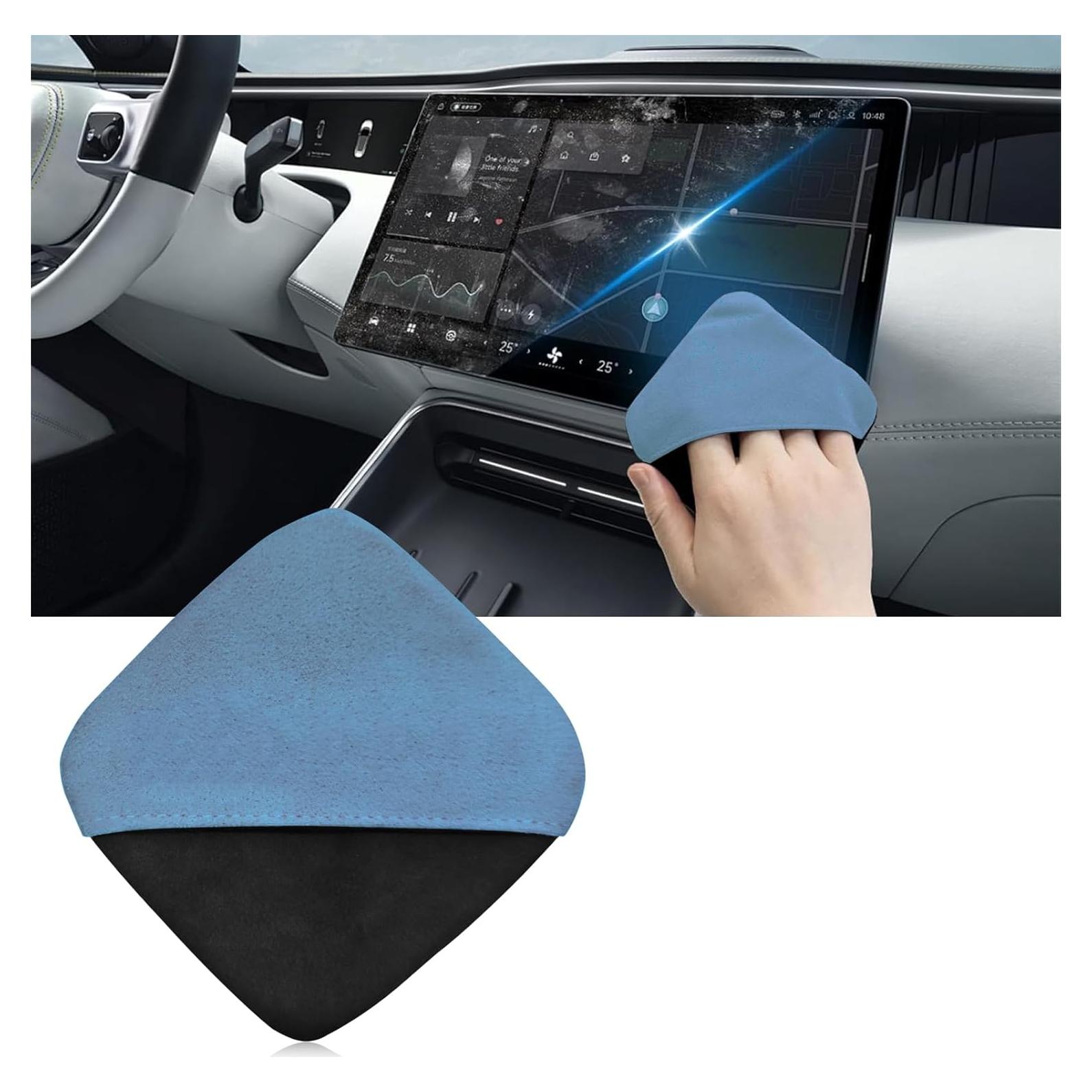 Limpiador de Pantallas de Auto QKYS, Paño Microfibra Azul