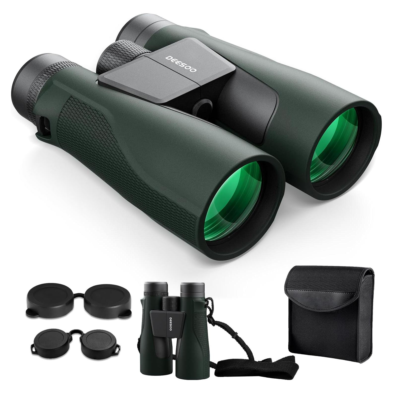 Binoculares Deesoo 15x56 HD Impermeables para Caza Verde