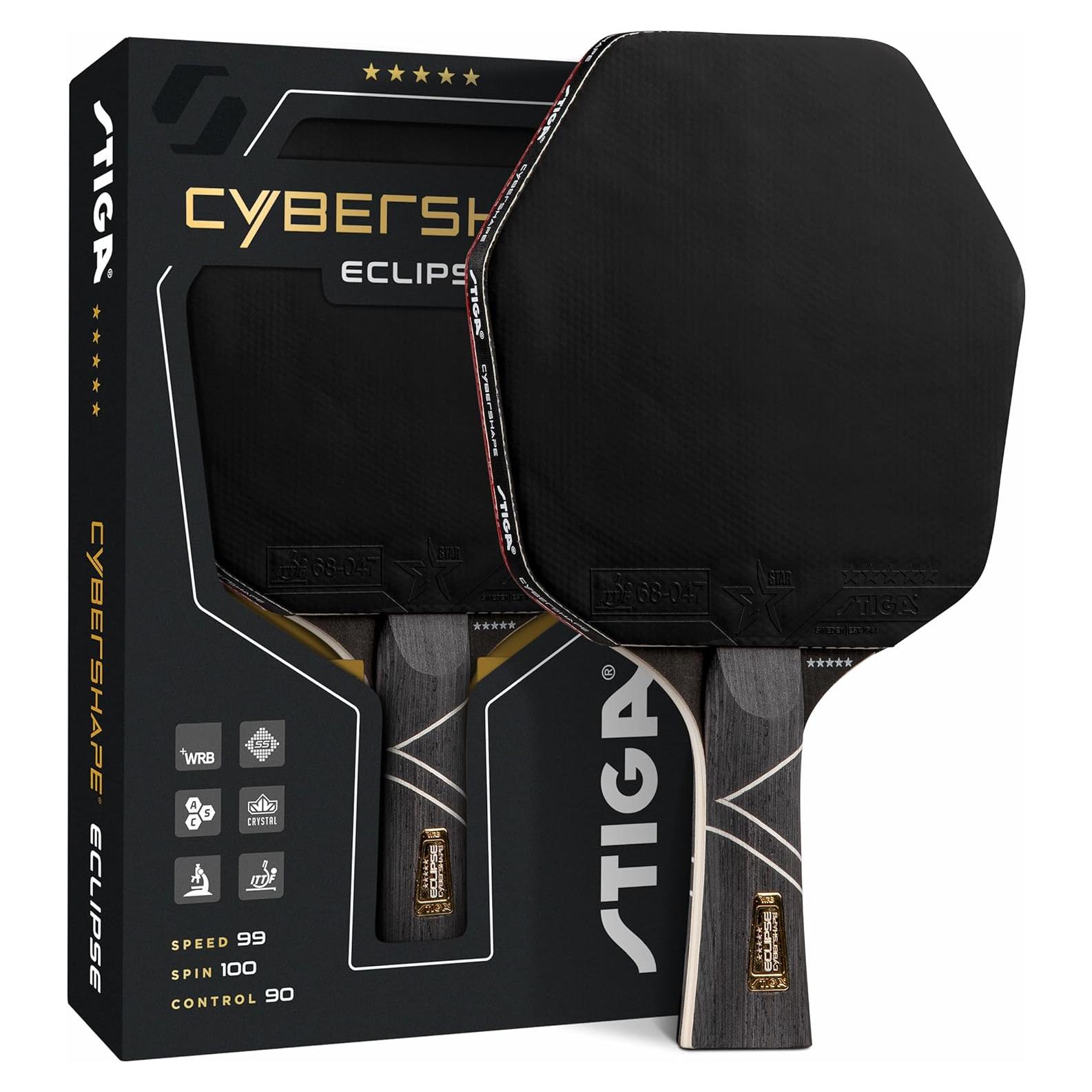 Paleta de Ping Pong STIGA Cybershape Eclipse - 5 Capas, 2.0 mm