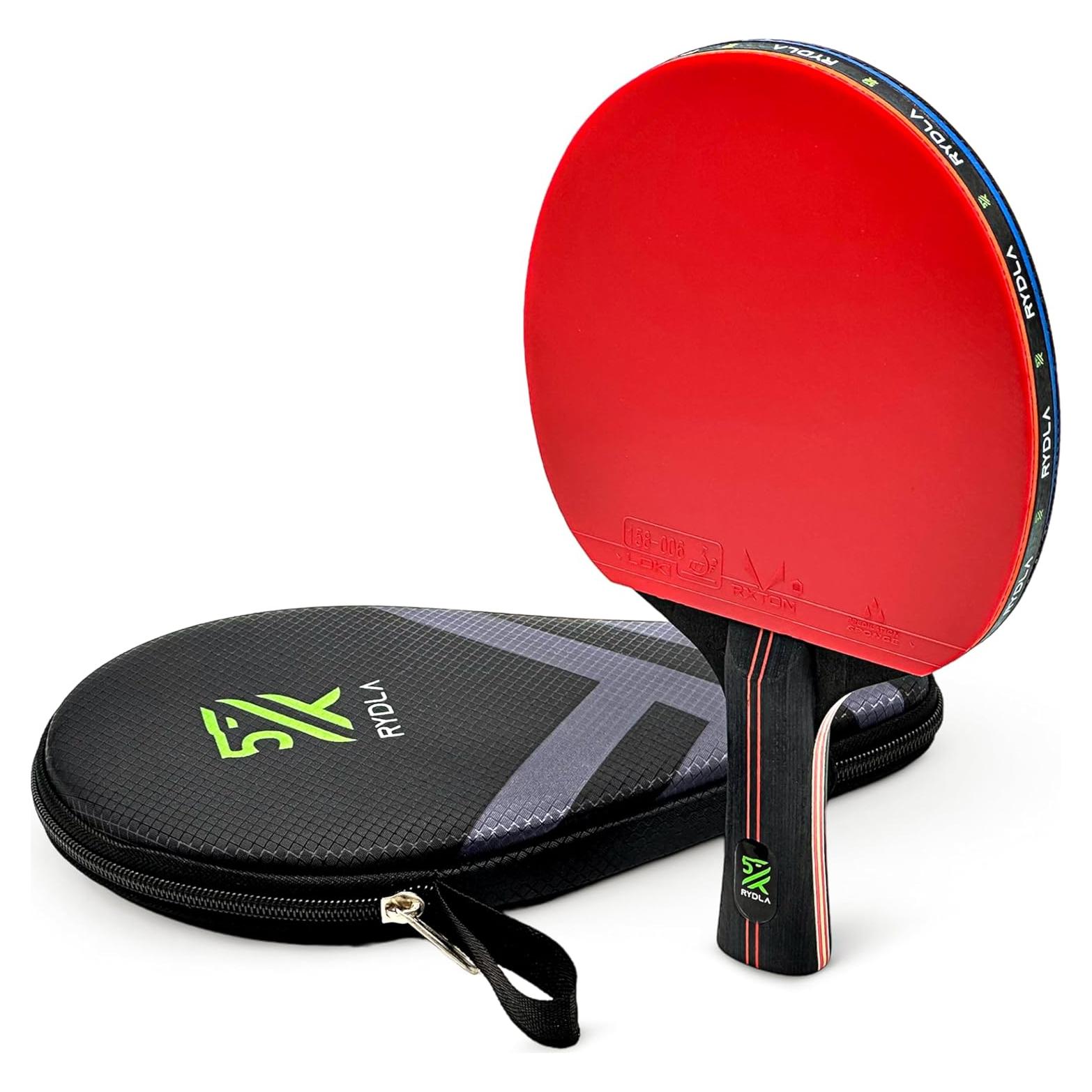 Paleta de Ping Pong Rydla Profesional con Fibra de Carbono