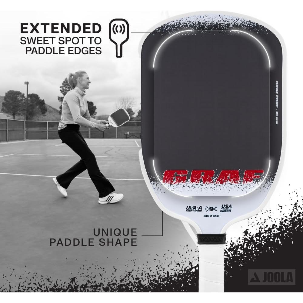 Paleta de Pickleball JOOLA GRAF Edge 16mm Fibra de Carbono