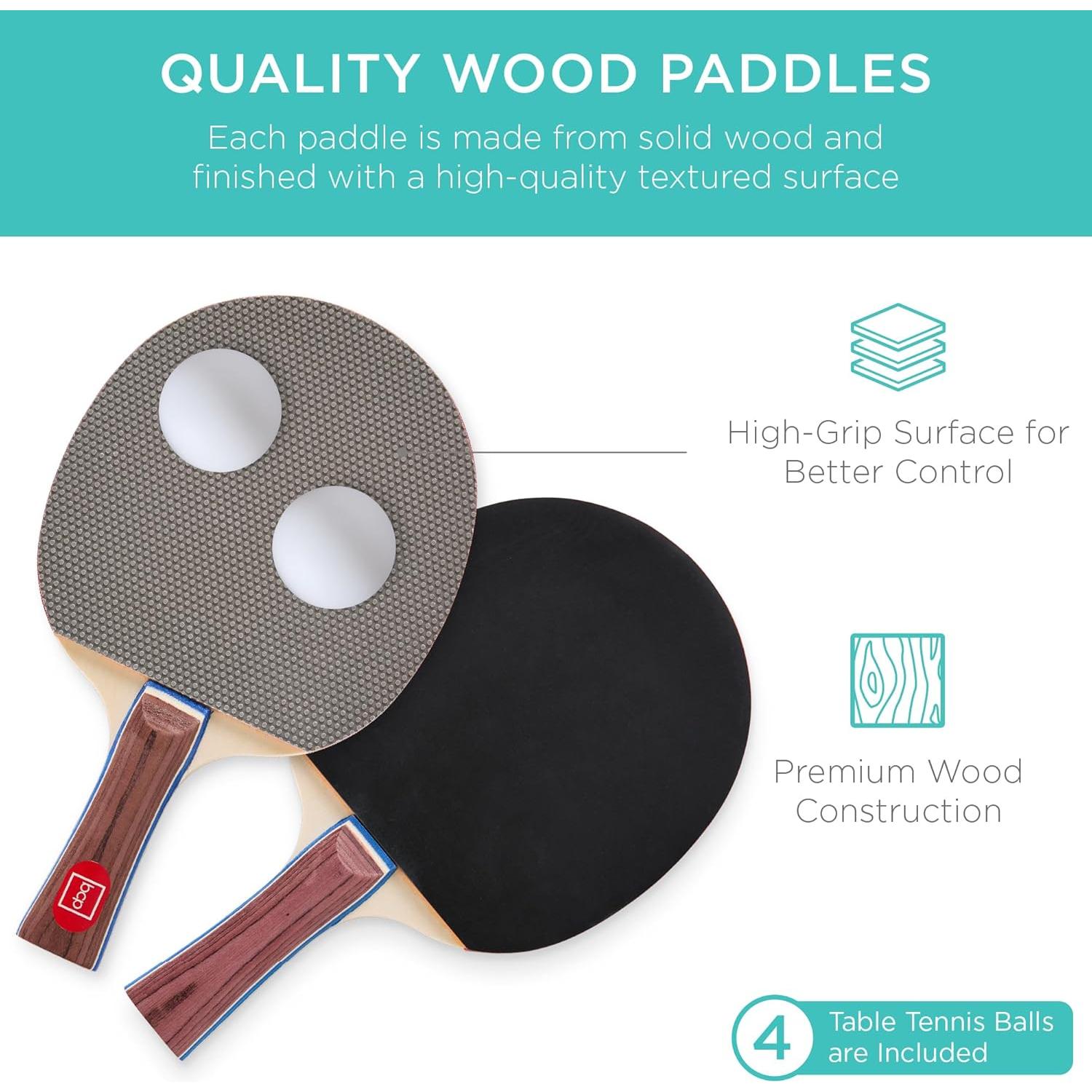 Mesa de Ping Pong Portátil Mejor Opción 182x91cm Plegable