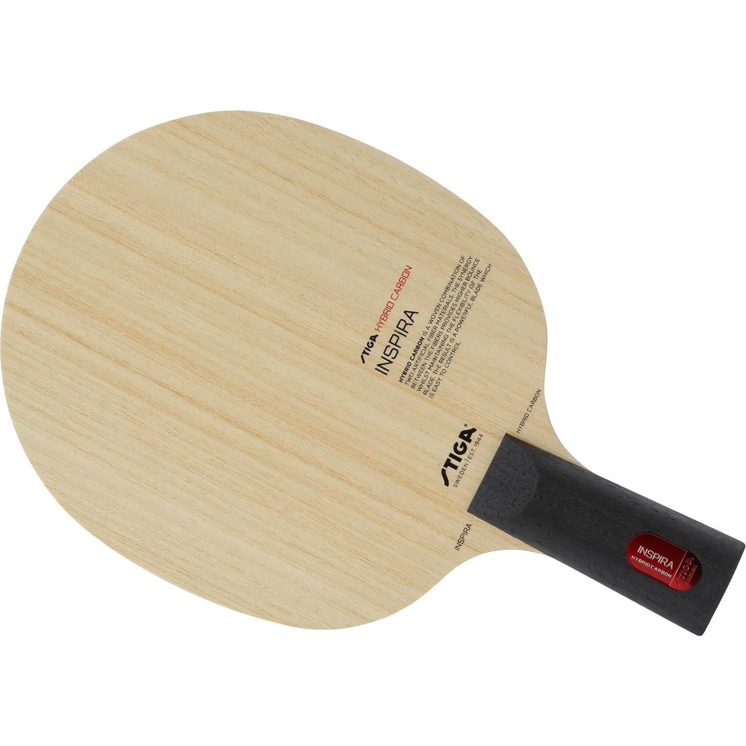 Paleta de Tenis de Mesa Stiga Inspira Híbrido Carbono 90g