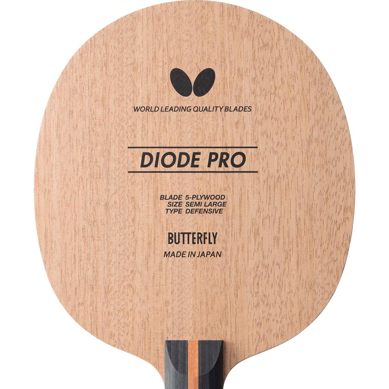Cuchilla de Tenis de Mesa Butterfly Diode Pro - Madera Completa - Estilo FL