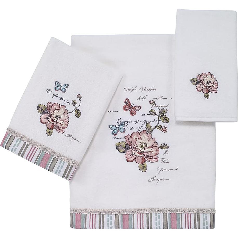 Toalla de Mano Avanti Linens Jardín de Mariposas 100% Algodón