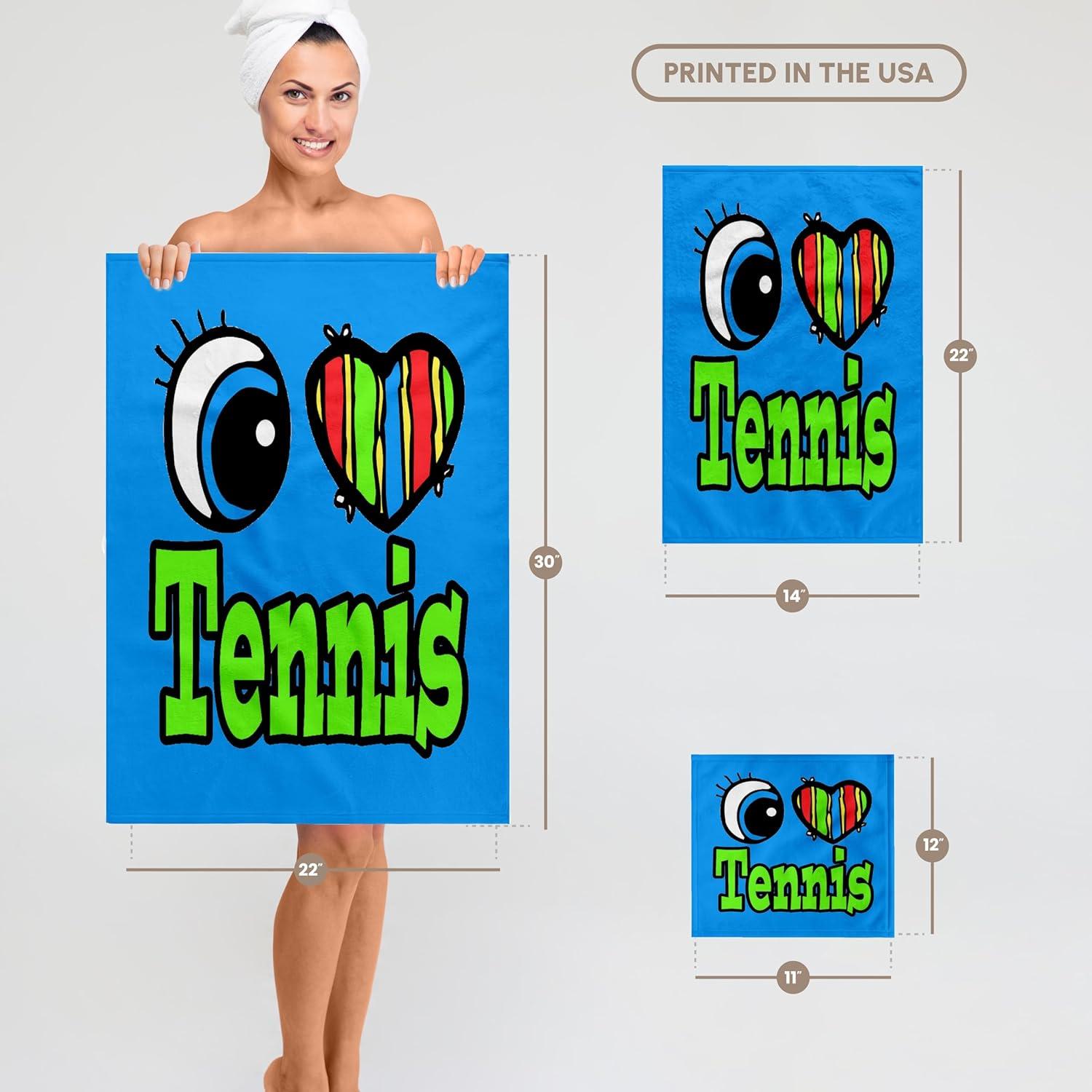 Toalla de Mano 3dRose Brillante Ojo Corazón Tenis 38x56cm