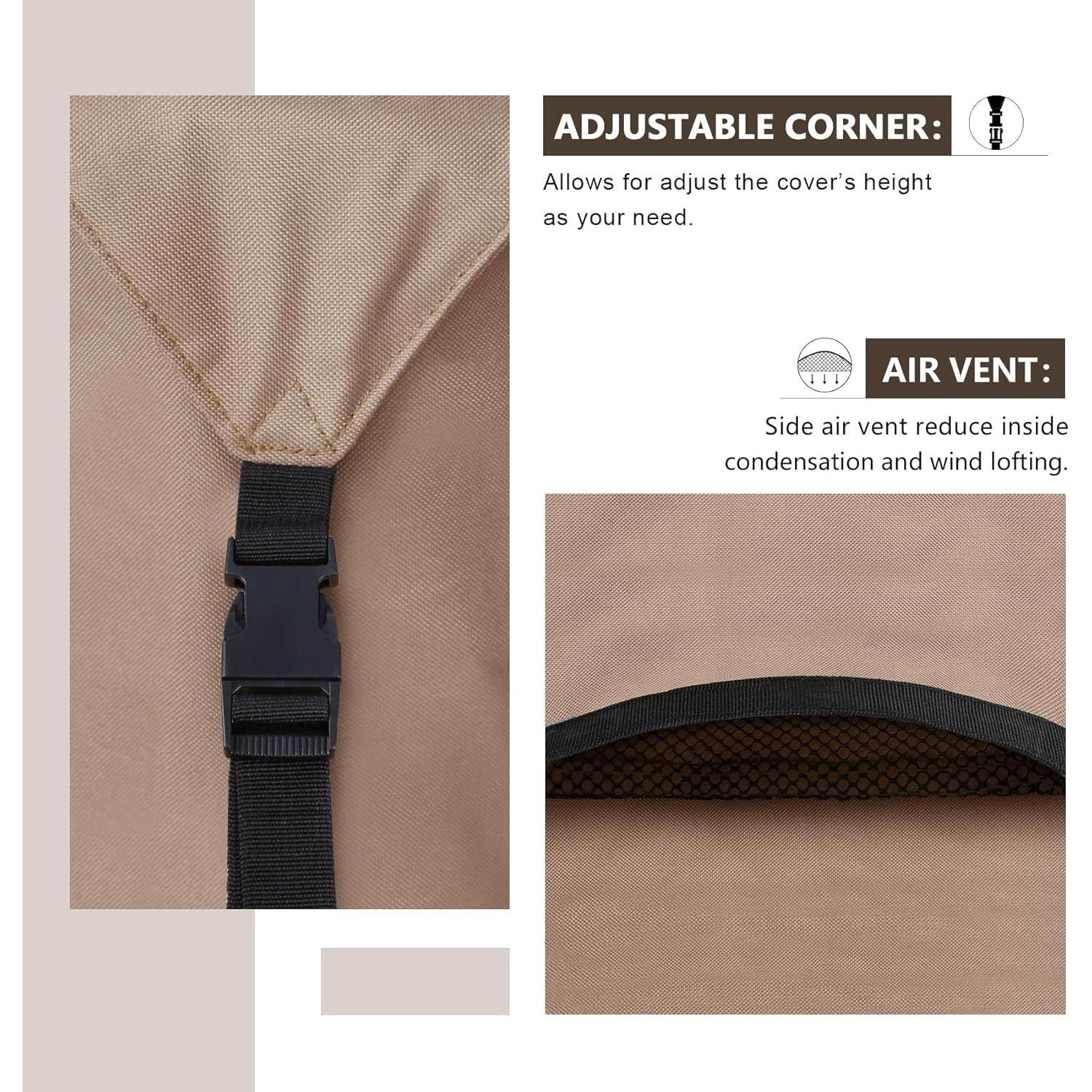 Funda de Mesa de Patio Rectangular ULTCOVER 223.5x157.5 cm Impermeable