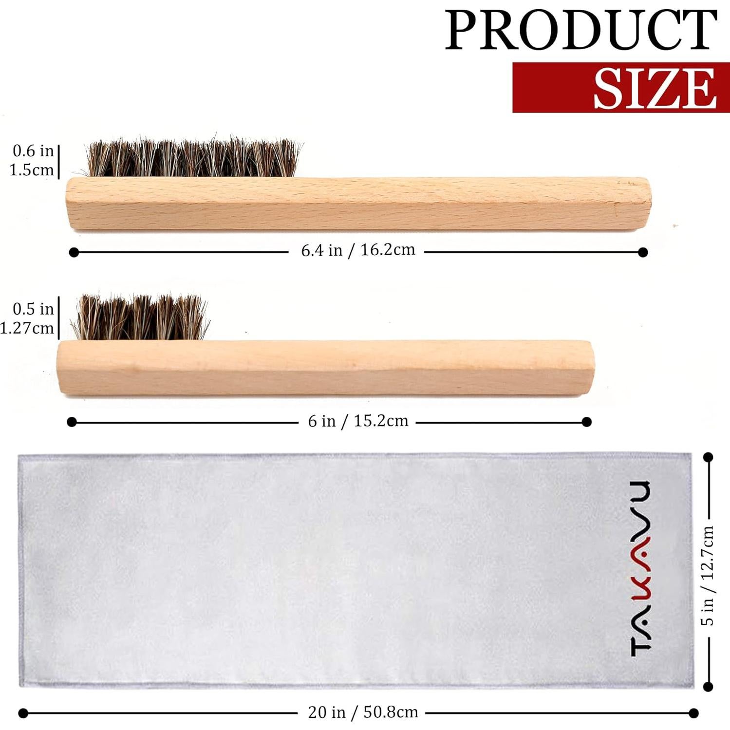 Juego de Cepillos de Detalle TAKAVU para Plata y Joyería