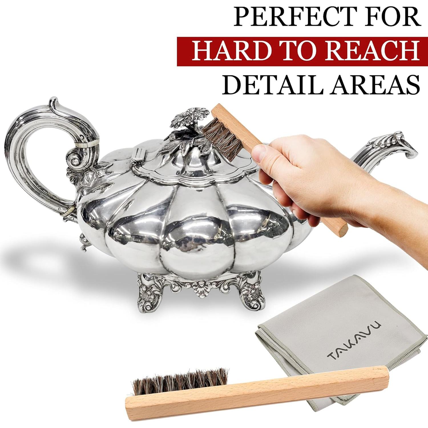 Juego de Cepillos de Detalle TAKAVU para Plata y Joyería