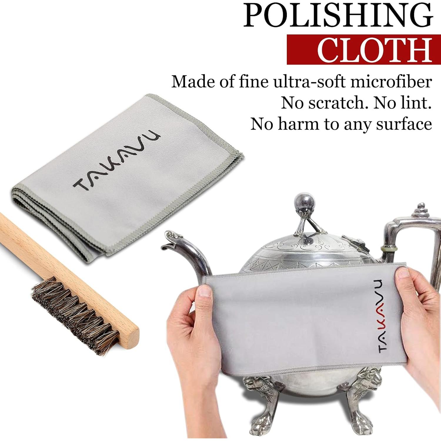 Juego de Cepillos de Detalle TAKAVU para Plata y Joyería