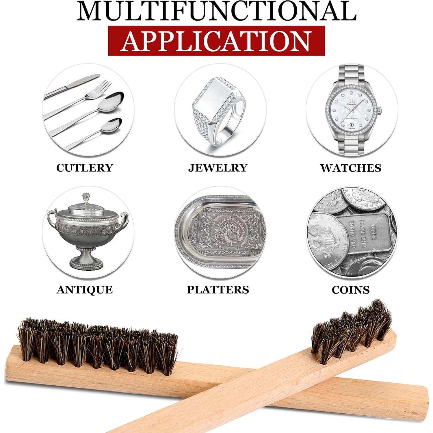 Juego de Cepillos de Detalle TAKAVU para Plata y Joyería