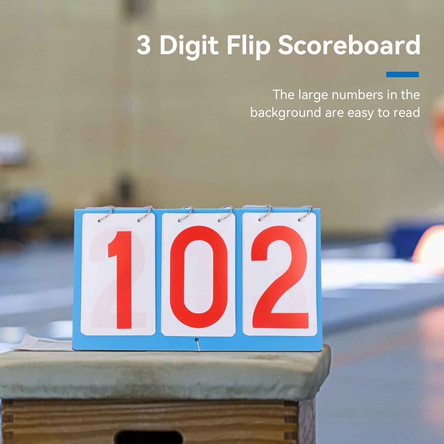 Tablero de Puntuación Portátil Equlup 3 Dígitos para Voleibol