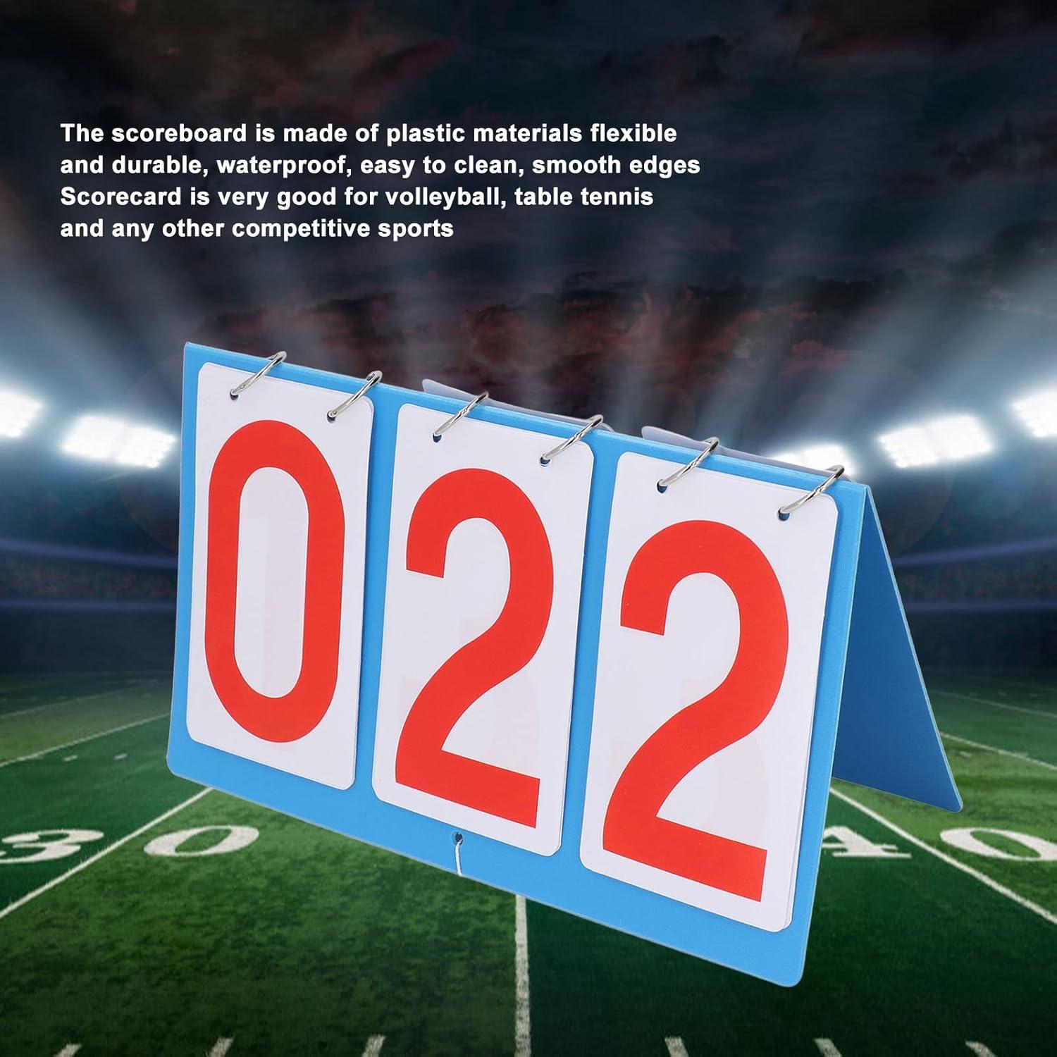 Tablero de Puntuación Portátil Equlup 3 Dígitos para Voleibol