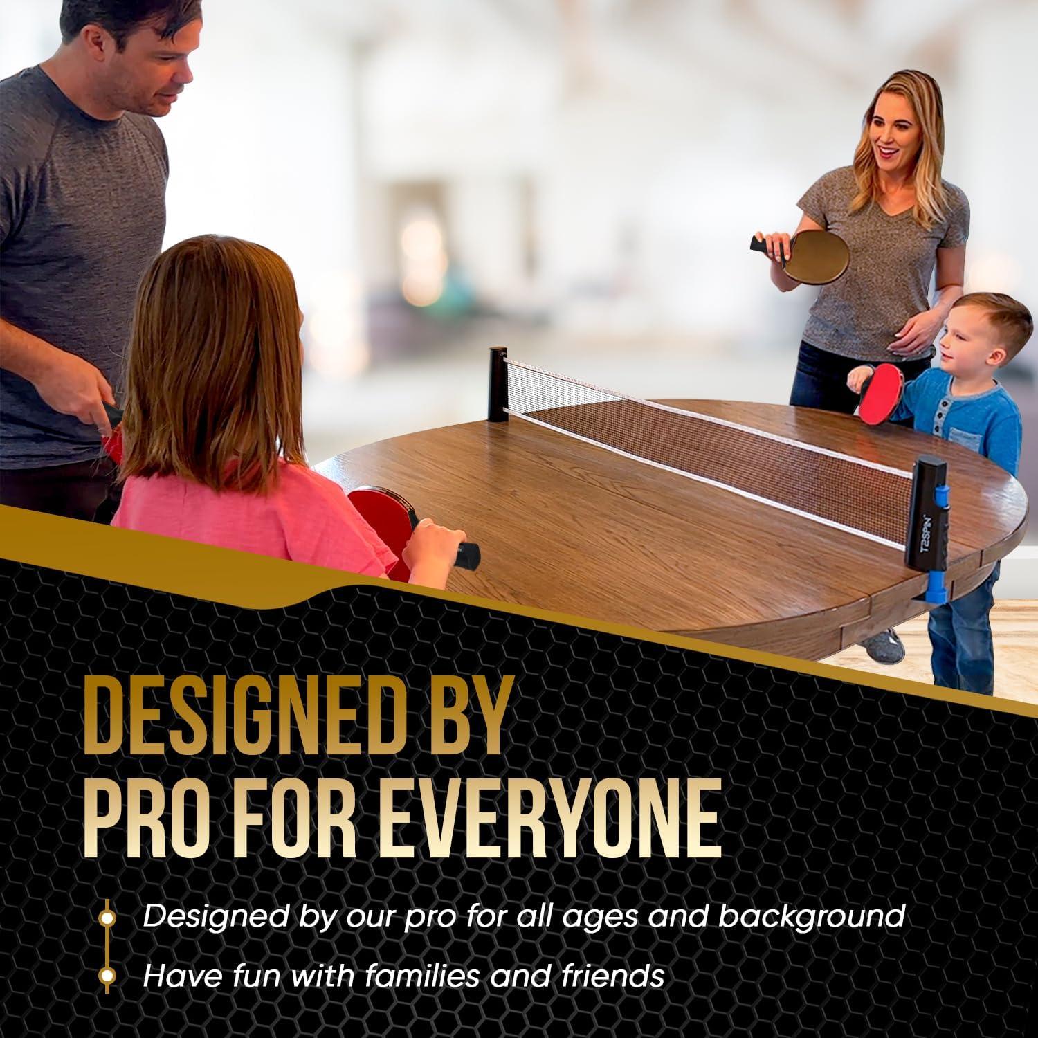 Juego de Palas de Ping Pong T2Spin con 3 Pelotas - Alto Rendimiento