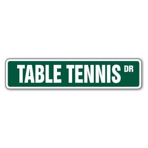 Cartel de Tenis de Mesa SignMission 45.72 cm Resistente