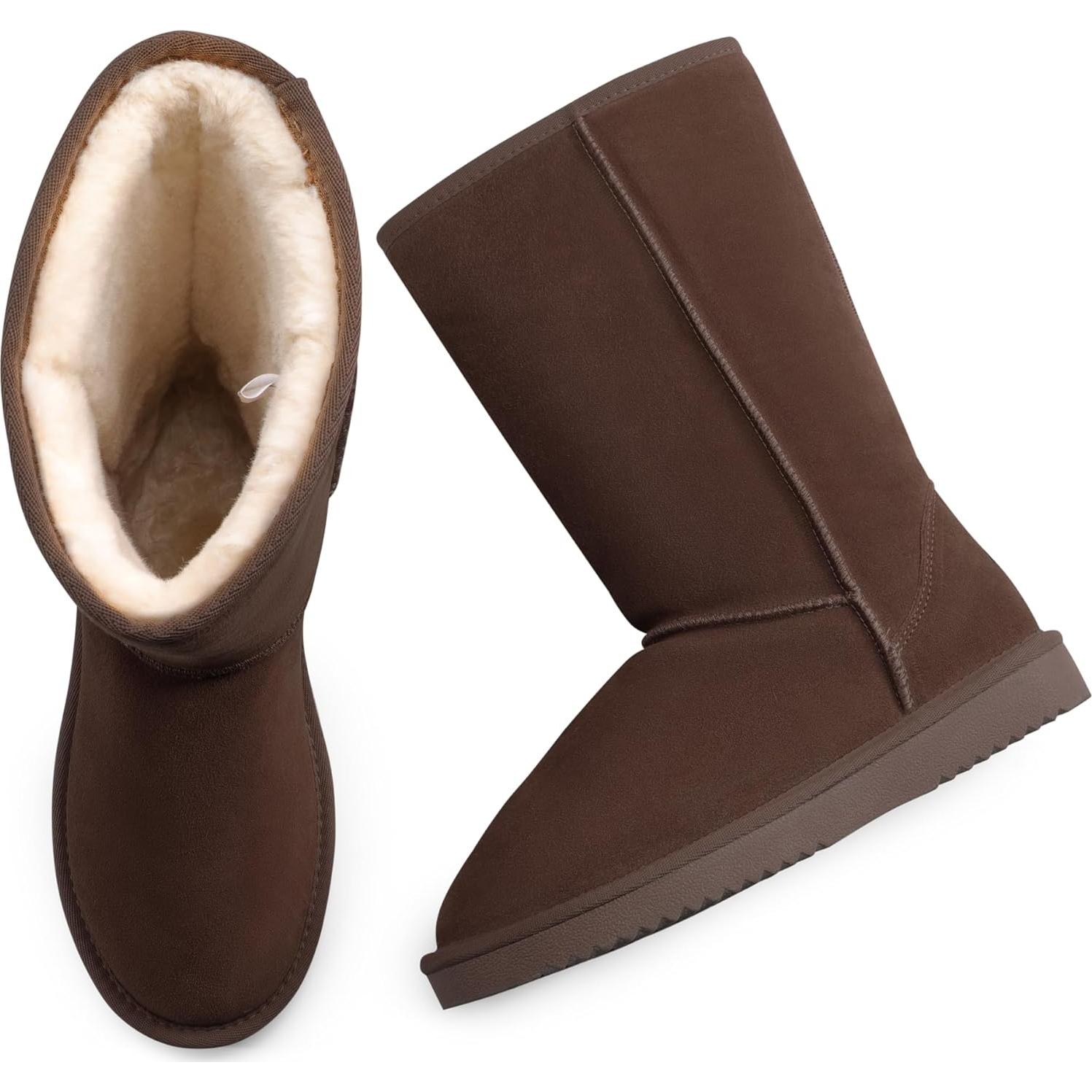 Botas de Nieve Altas Dream Pairs para Mujer - Cálidas y Cómodas