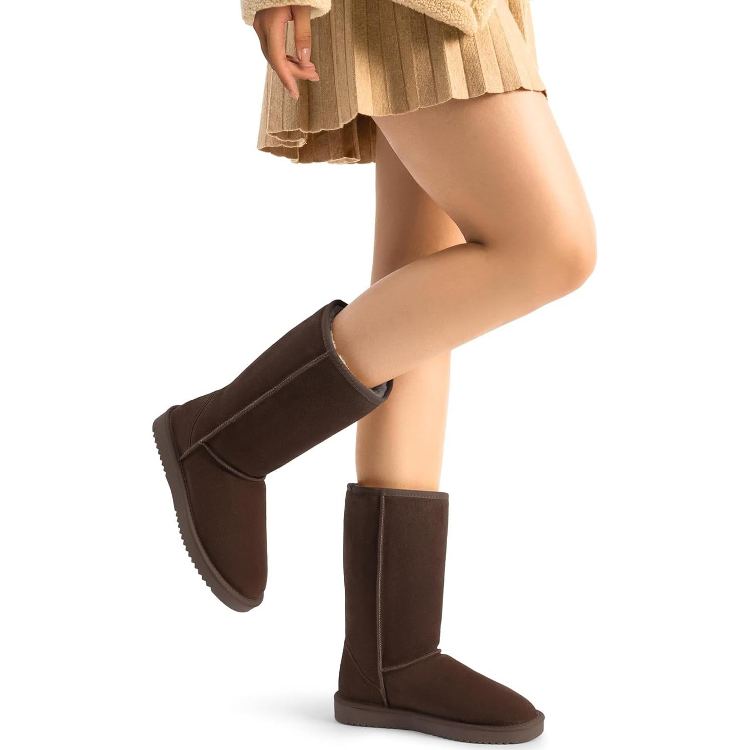 Botas de Nieve Altas Dream Pairs para Mujer - Cálidas y Cómodas