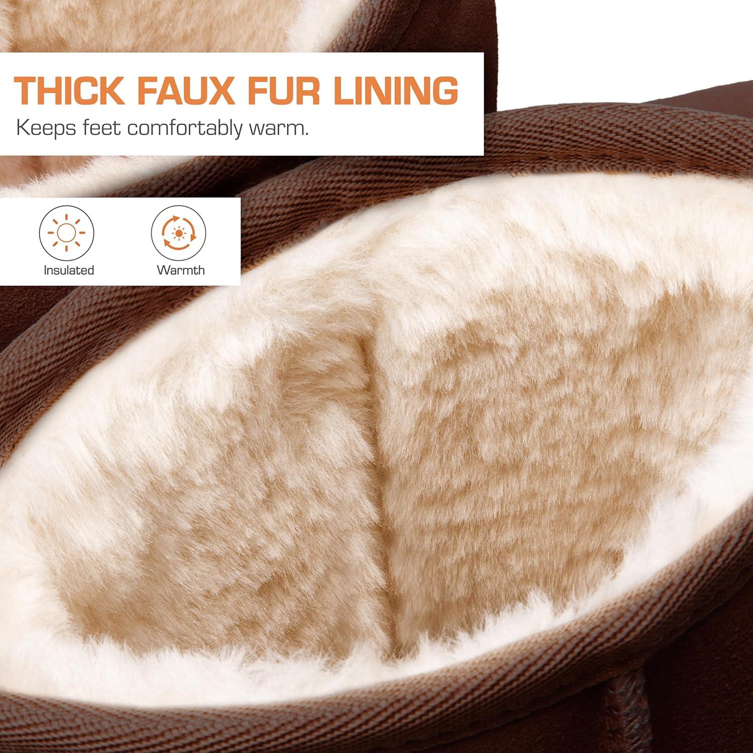 Botas de Nieve Altas Dream Pairs para Mujer - Cálidas y Cómodas