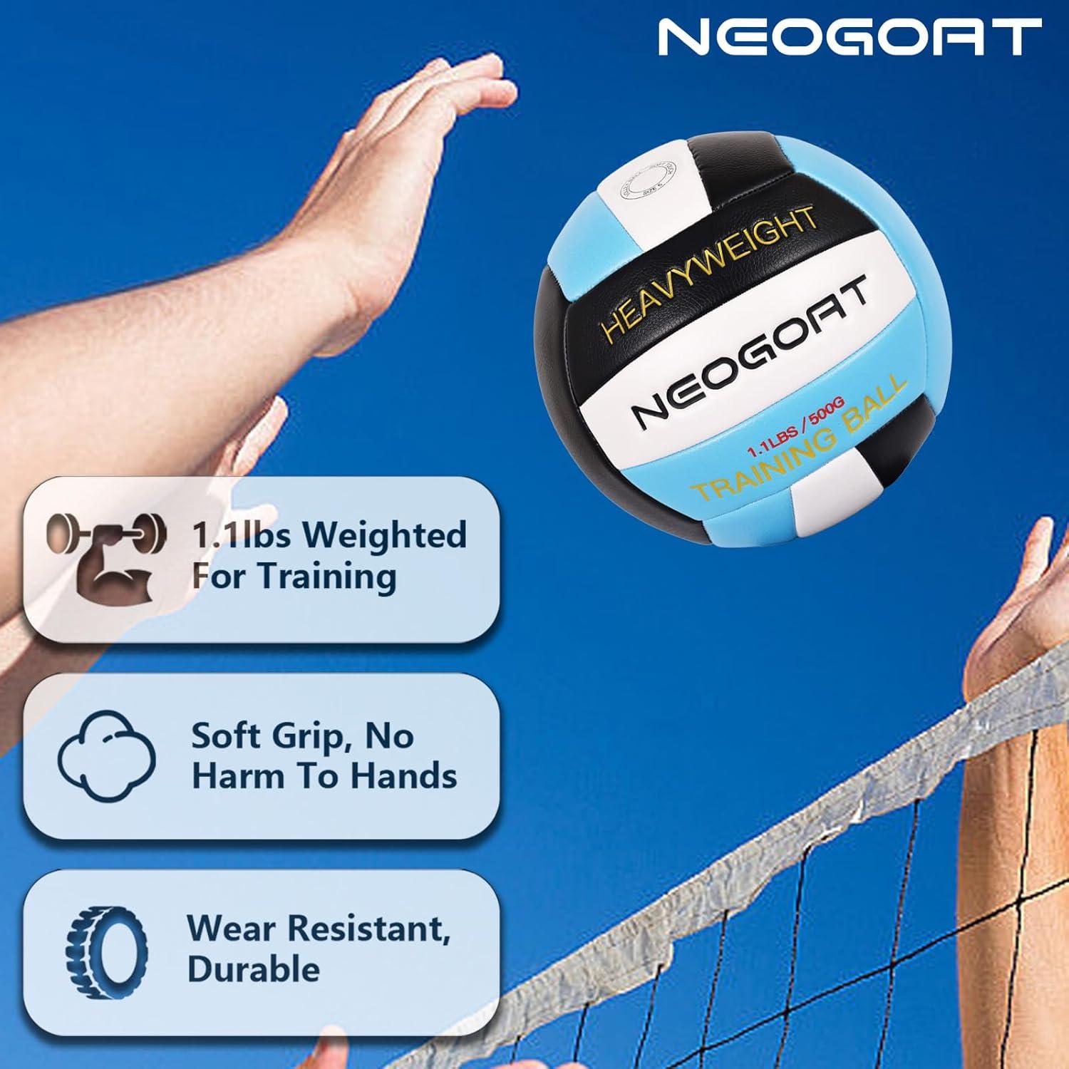 Balón de Voleibol Pesado NEOGOAT Tamaño 5 Cuero Sintético