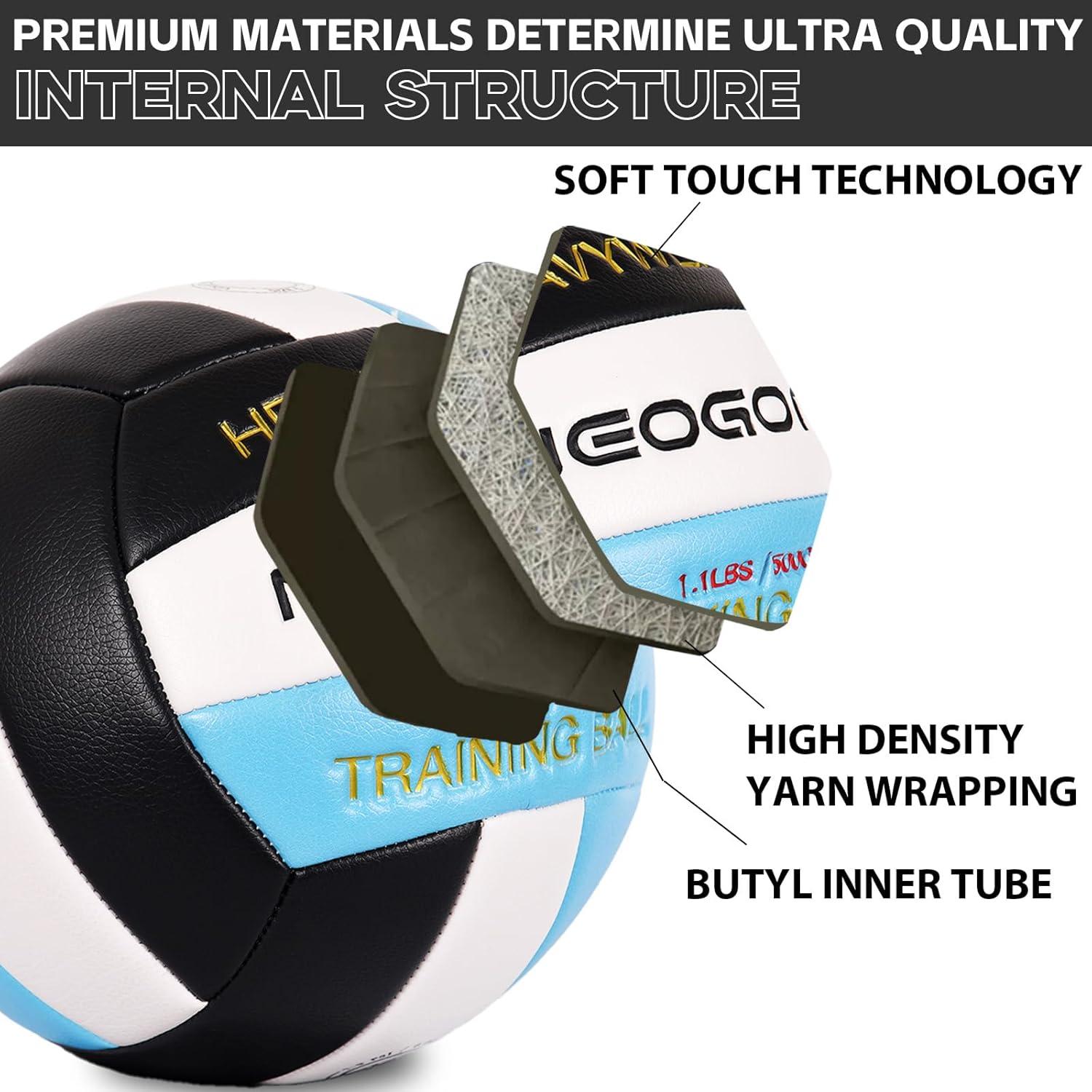 Balón de Voleibol Pesado NEOGOAT Tamaño 5 Cuero Sintético