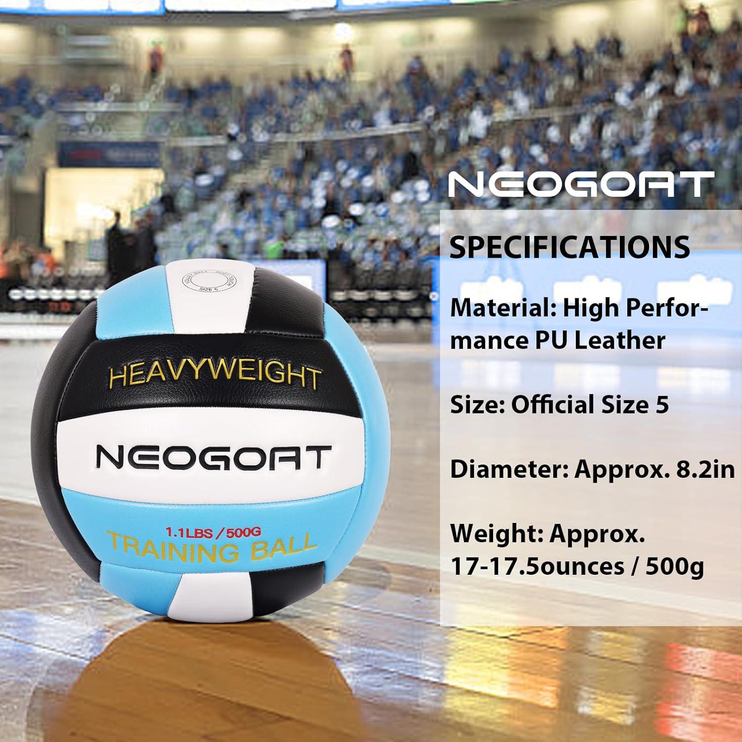 Balón de Voleibol Pesado NEOGOAT Tamaño 5 Cuero Sintético