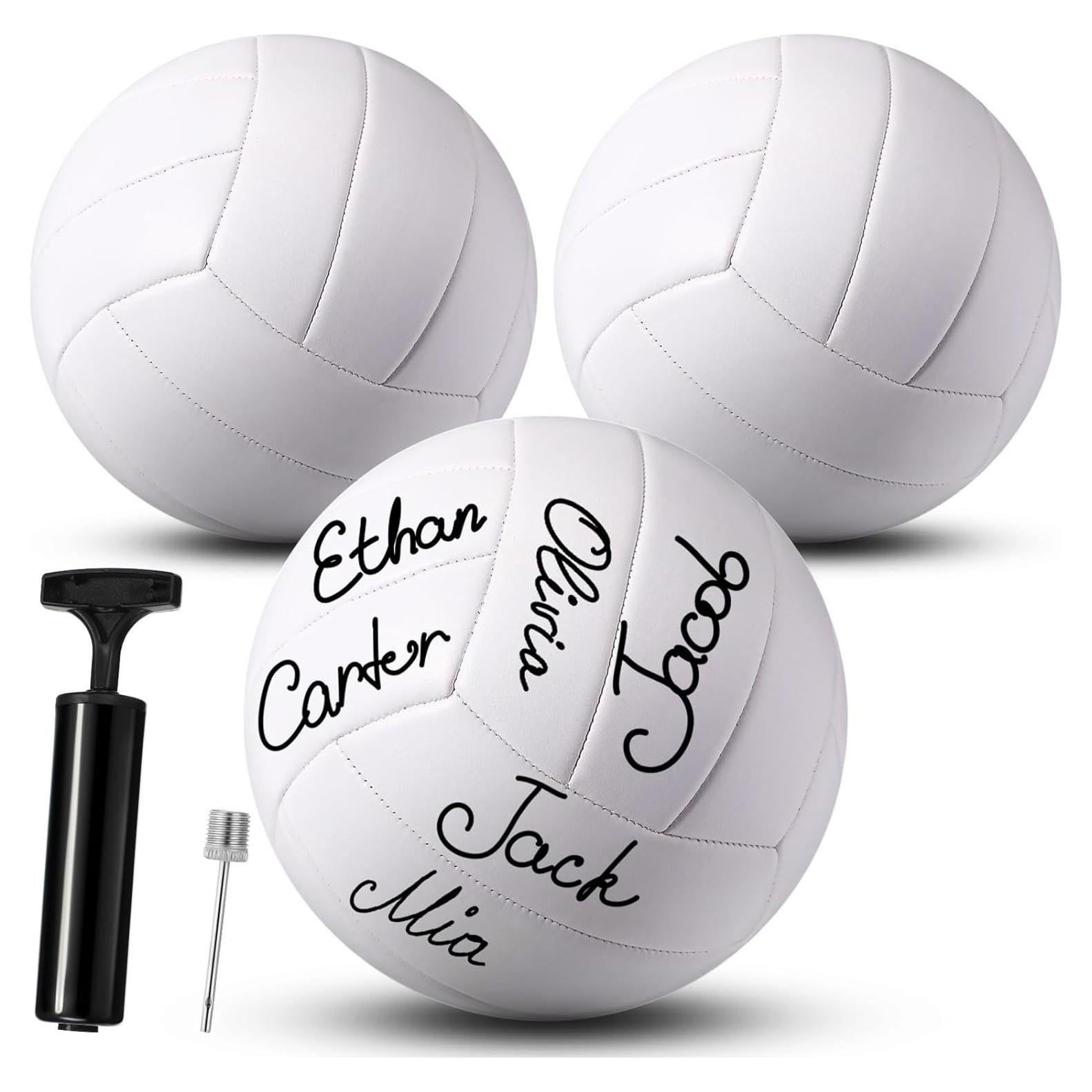 Balón de Voleibol Jexine Tamaño 5 Blanco con Aguja y Bomba