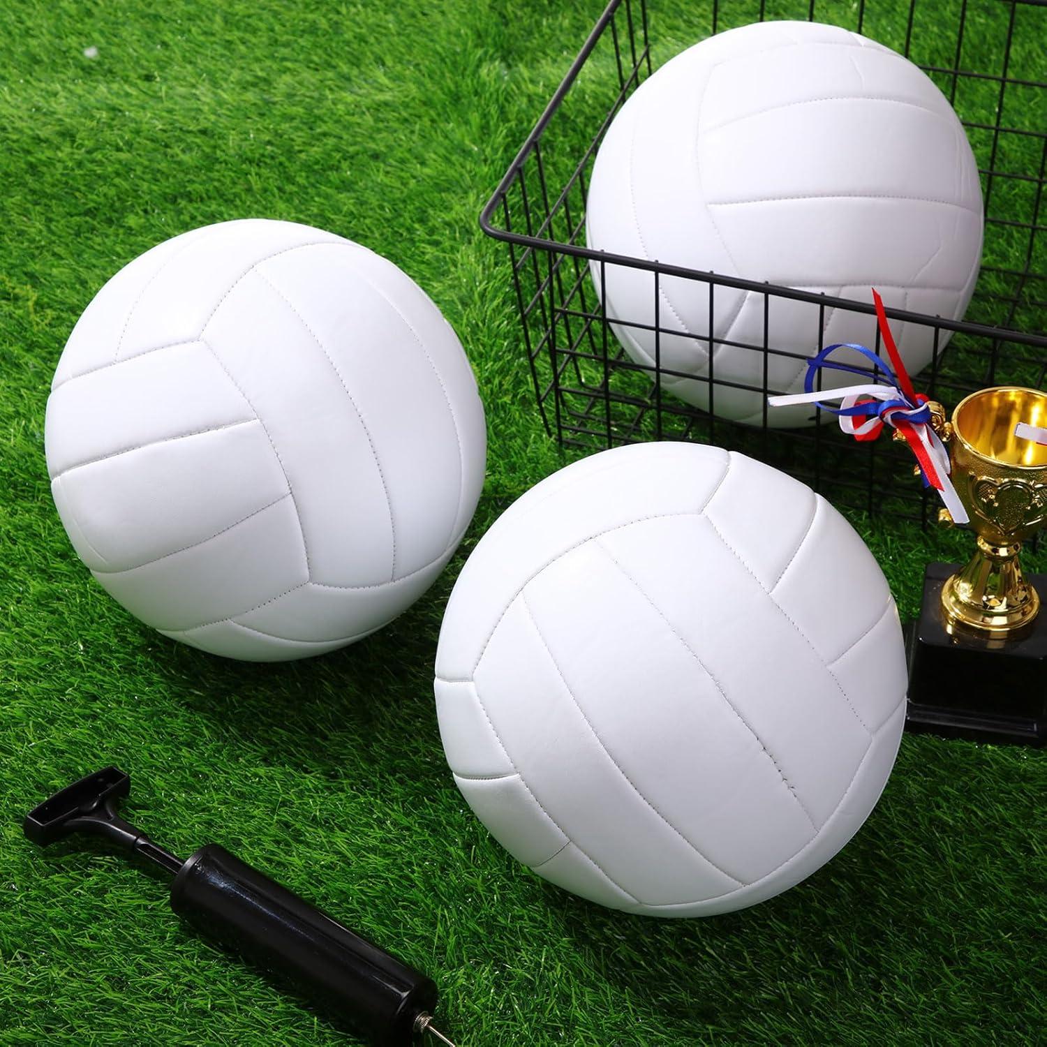 Balón de Voleibol Jexine Tamaño 5 Blanco con Aguja y Bomba