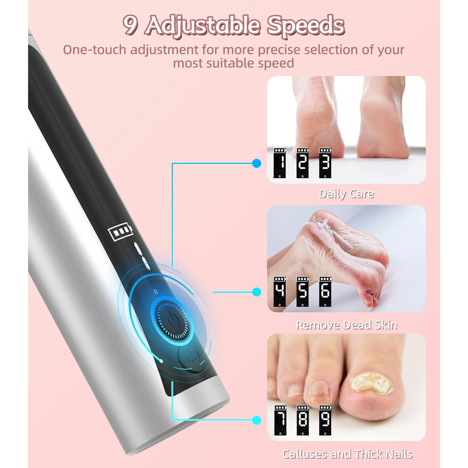 Removedor de Callos Eléctrico APTMAPT HX-16 2 en 1 Recargable