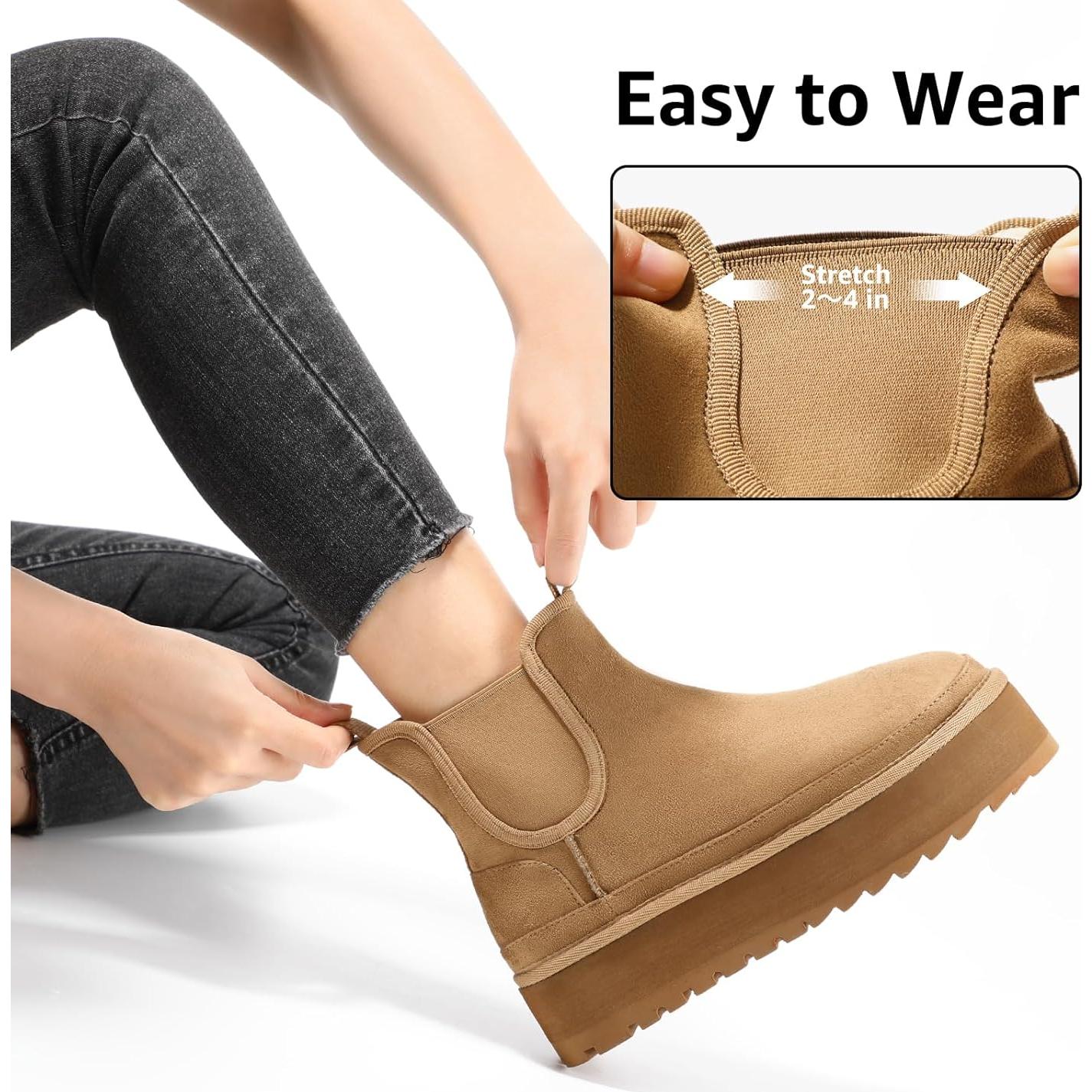 Botas de Nieve Bacia para Mujeres con Plataforma Antideslizante