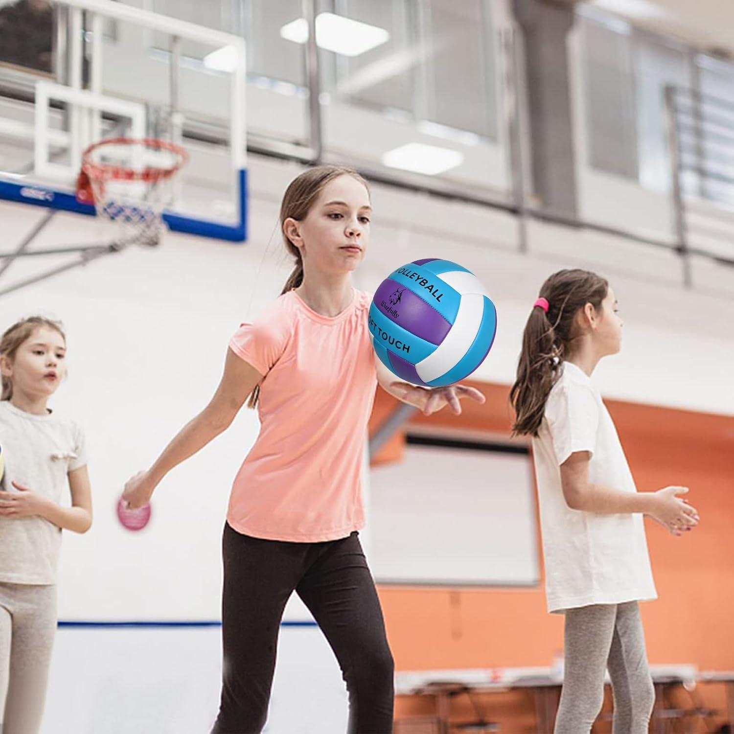 Voleibol Wuzfully Tamaño 5 PVC Suave 278.9g para Principiantes