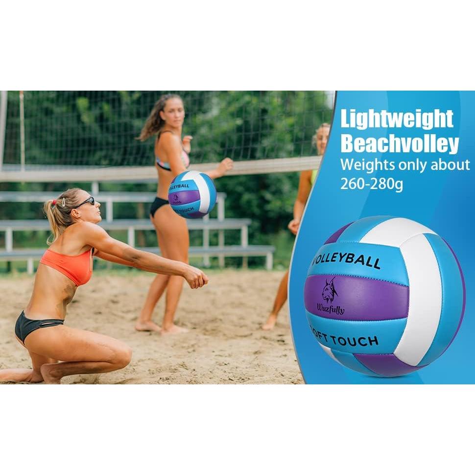 Voleibol Wuzfully Tamaño 5 PVC Suave 278.9g para Principiantes
