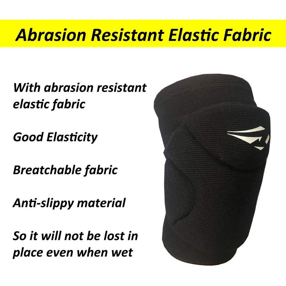 Rodilleras de Voleibol Rawxy Flex Pro II - Almohadilla Absorbente, Mediana/Grande, Negro