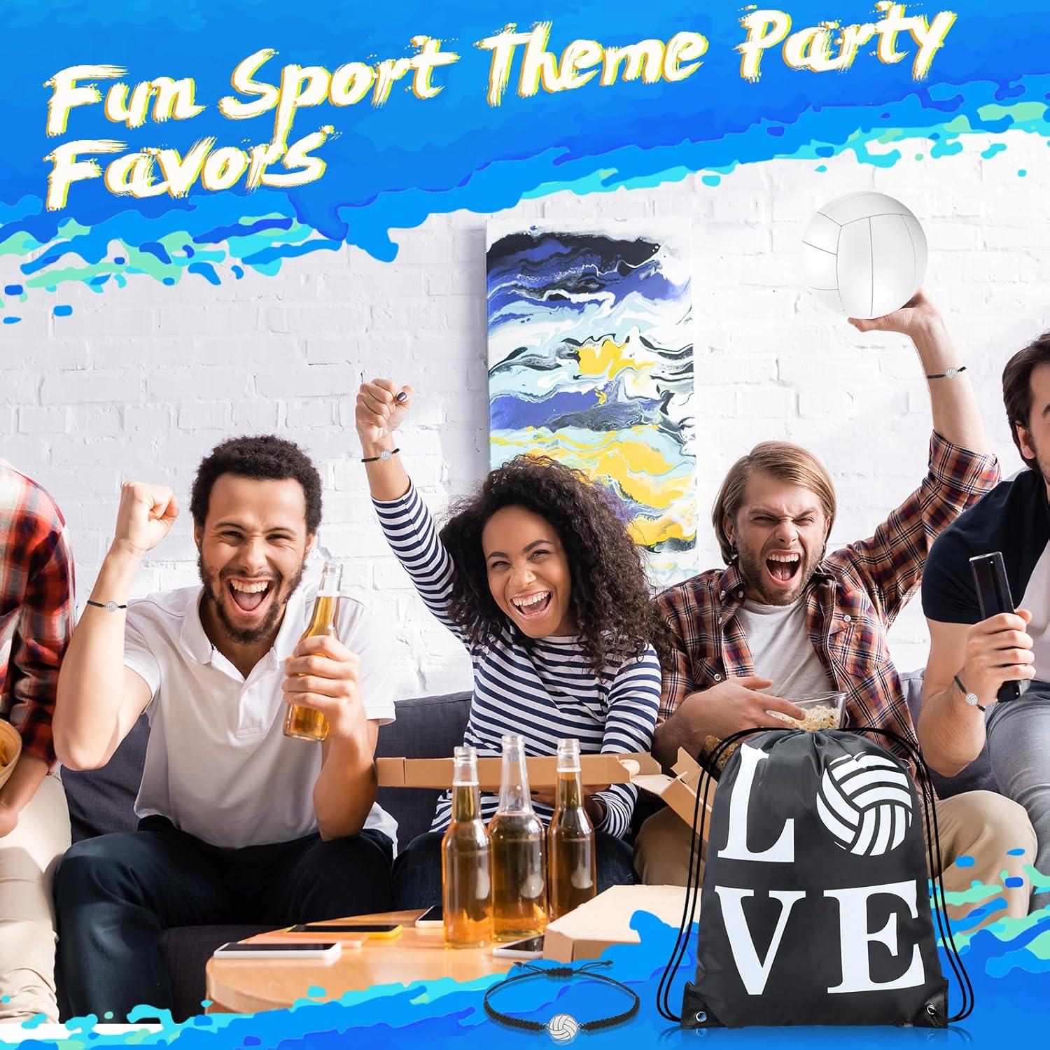 Reginary 18 Piezas Bolsa de Cuerda y Pulseras de Voleibol