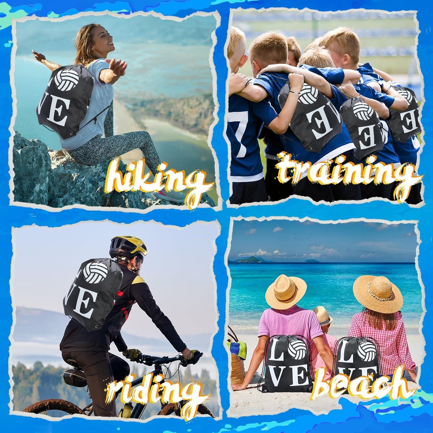 Reginary 18 Piezas Bolsa de Cuerda y Pulseras de Voleibol