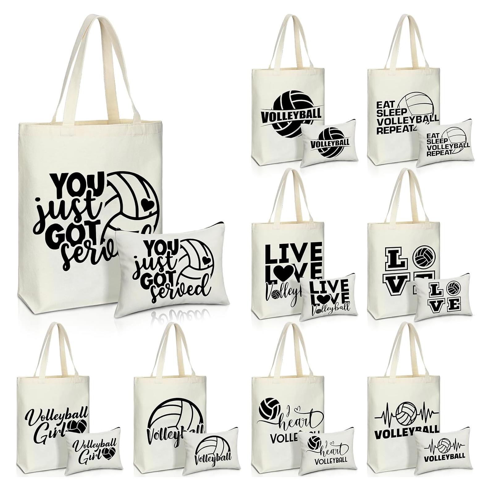 18 Piezas Bolsas de Maquillaje y Mano Voleibol Huhumy