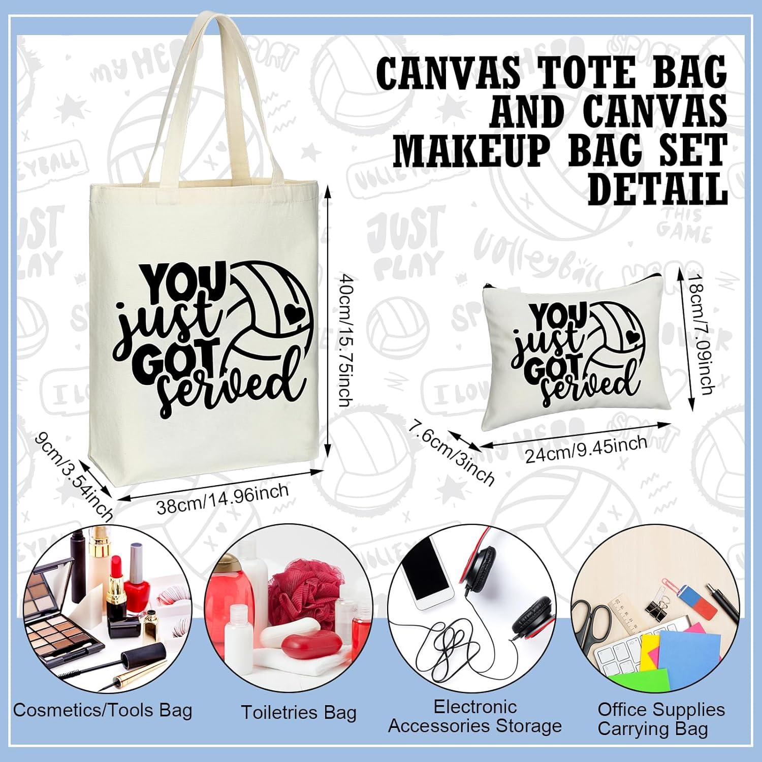 18 Piezas Bolsas de Maquillaje y Mano Voleibol Huhumy