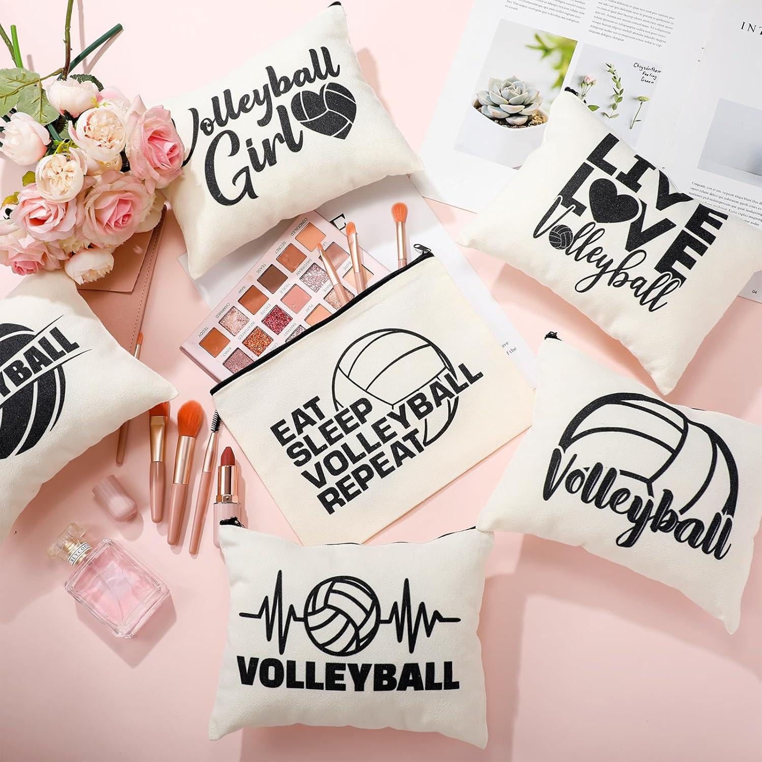 18 Piezas Bolsas de Maquillaje y Mano Voleibol Huhumy