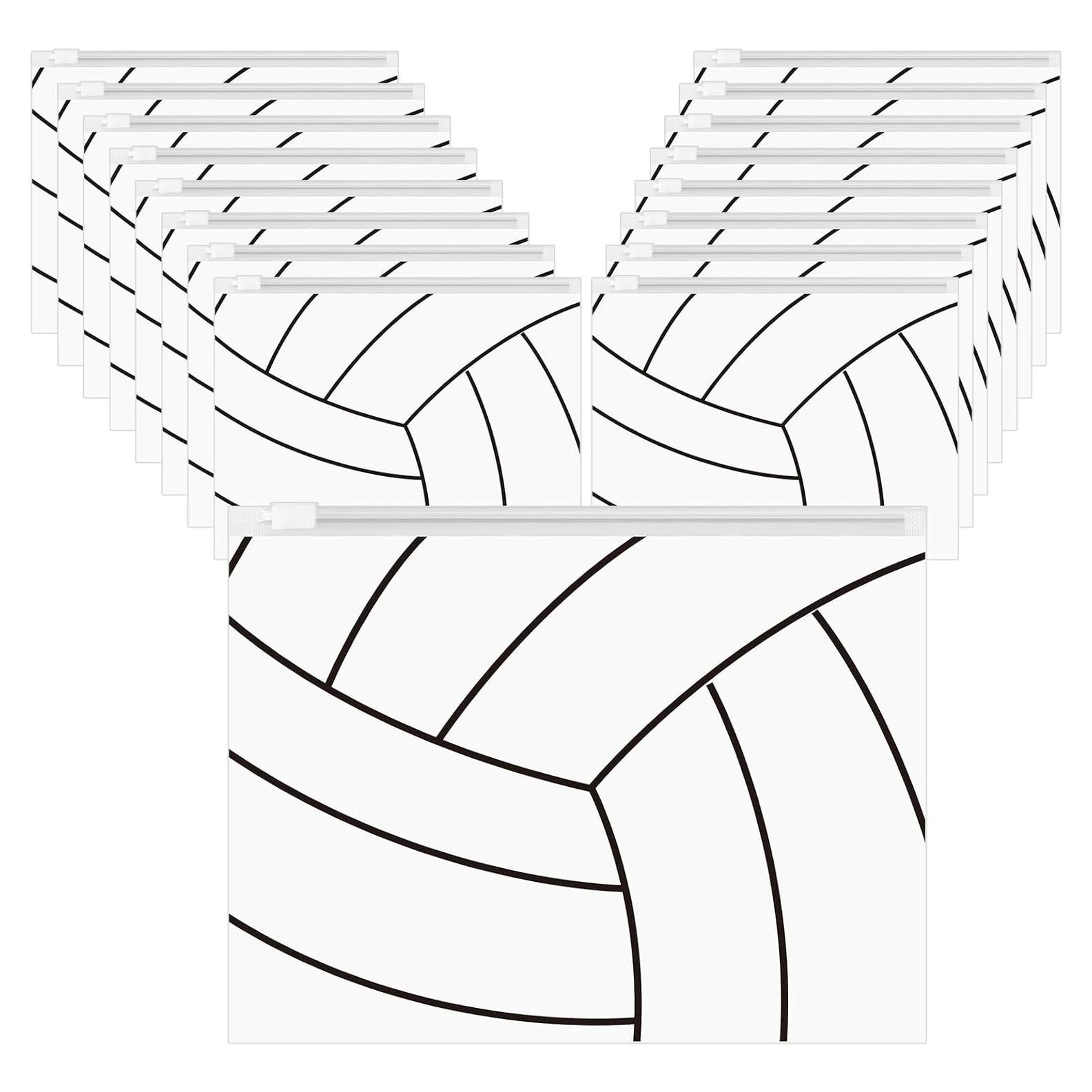 50 Bolsas de Maquillaje Impermeables Gersoniel Rojo Voleibol