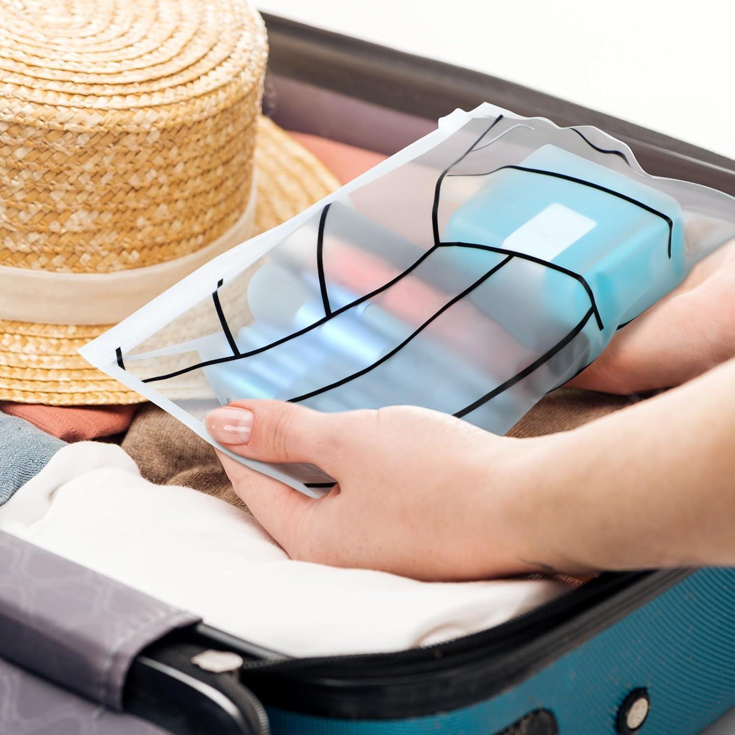 50 Bolsas de Maquillaje Impermeables Gersoniel Rojo Voleibol